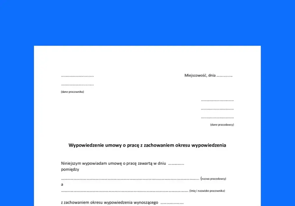 Jak zrezygnować z pracy po stażu? Gotowy wzór i skutki prawne