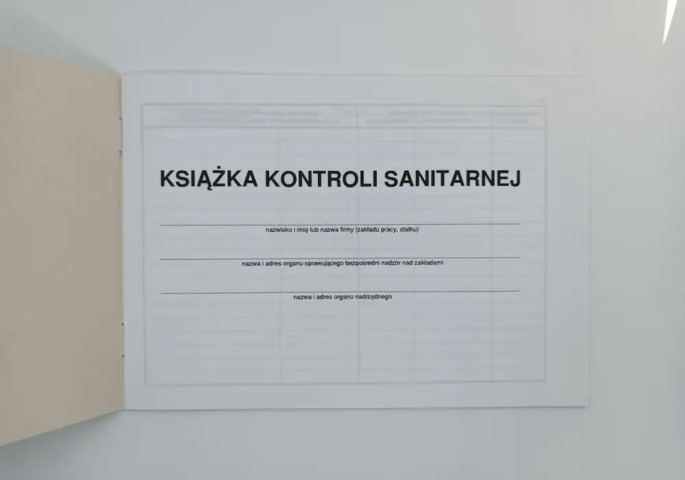 Książka kontroli sanitarnej - gdzie kupić i co powinna zawierać? Kompendium