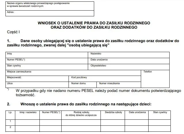 Jak wypełnić wniosek o zasiłek rodzinny: praktyczny poradnik