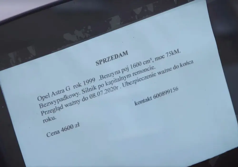Wzór ogłoszenia sprzedaży samochodu: skuteczny szablon dla każdego