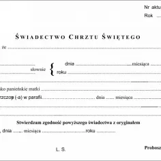 Jak uzyskać odpis aktu chrztu?