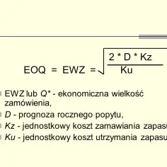 EWZ wzór - Jak obliczyć Ekonomiczną Wielkość Zamówienia?