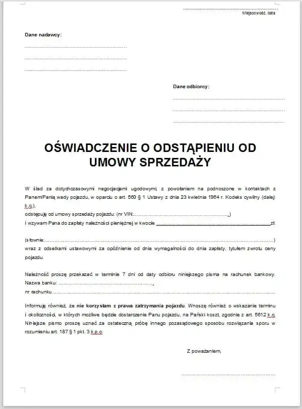 Zdjęcie Ile mam czasu na odstąpienie od umowy? Sprawdź swoje prawa!
