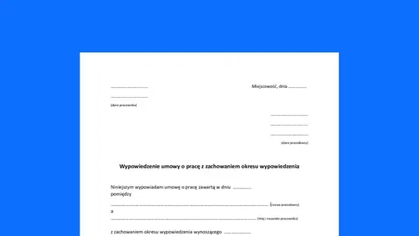 Jak zrezygnować z pracy po stażu? Gotowy wzór i skutki prawne