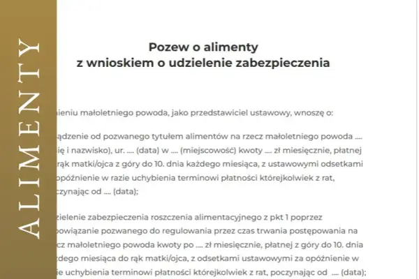 Wzór wniosku o alimenty: Napisz poprawnie i skutecznie
