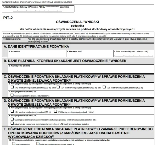 Jak wypełnić oświadczenie zleceniobiorcy i uniknąć błędów w formularzu
